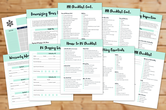 Preparing to RV Bundle || 32 Pages