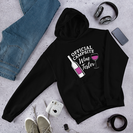 Official Campsite Wine Tester Hooded Sweatshirt