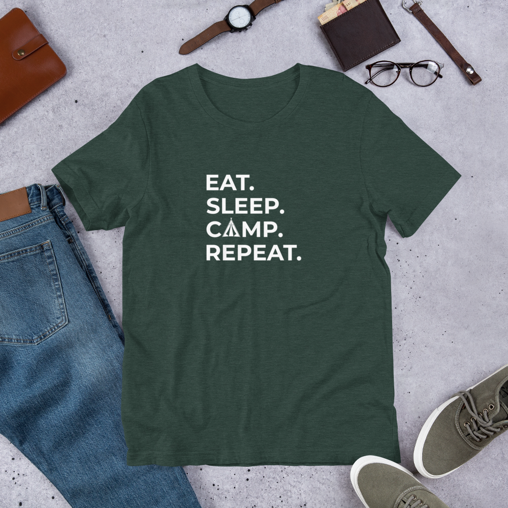 Eat Sleep Camp Repeat T-Shirt