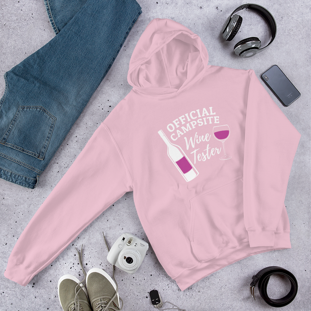 Official Campsite Wine Tester Hooded Sweatshirt