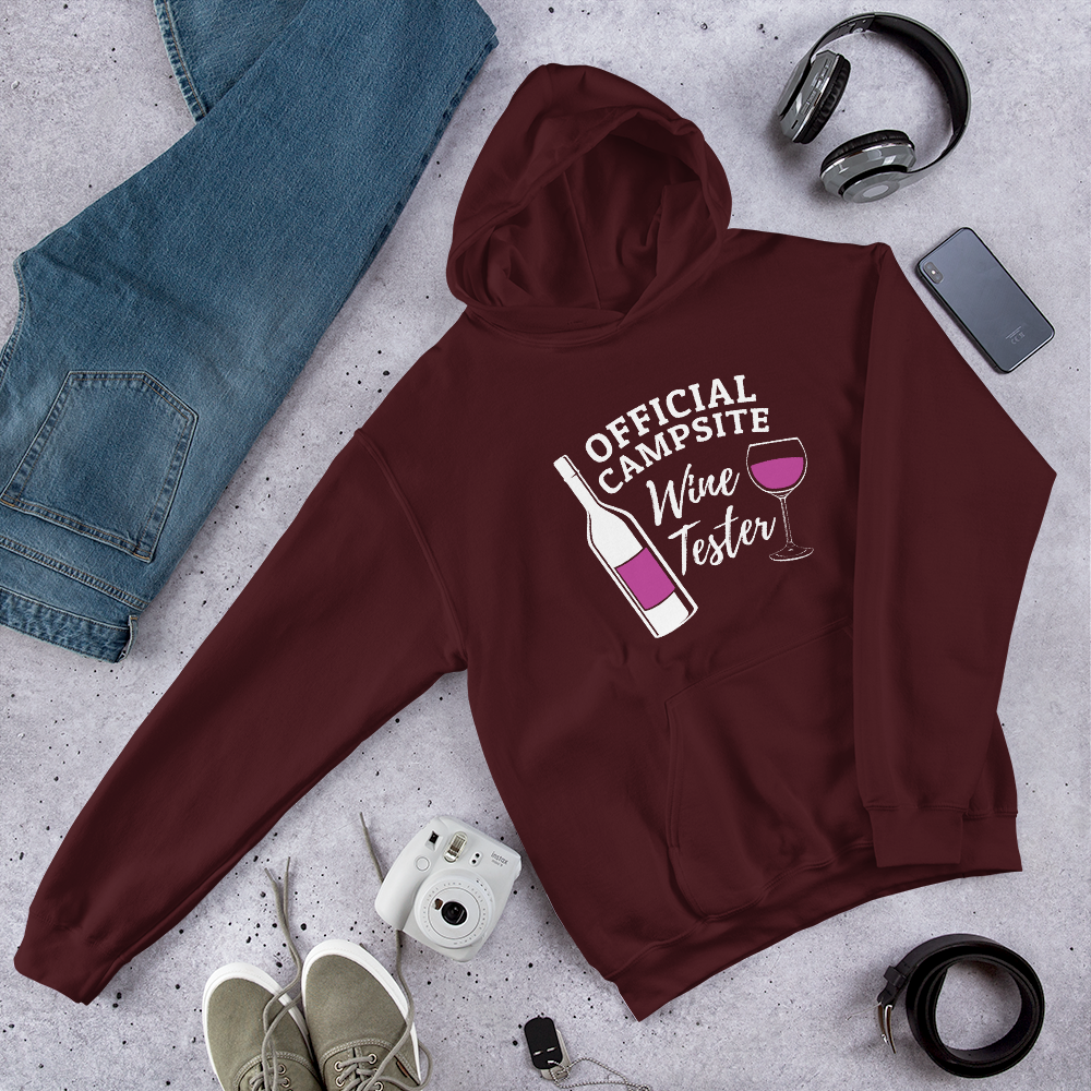 Official Campsite Wine Tester Hooded Sweatshirt