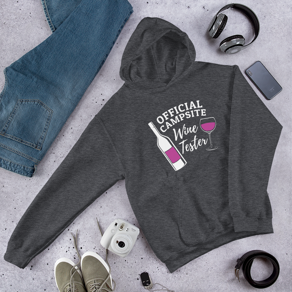 Official Campsite Wine Tester Hooded Sweatshirt