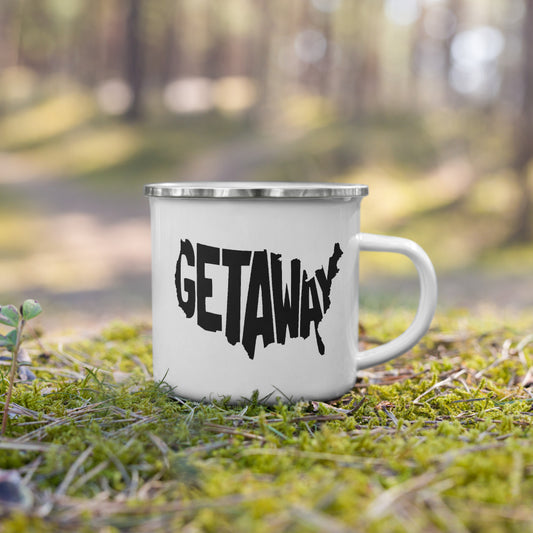 Getaway Enamel Mug