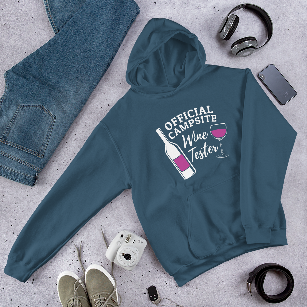 Official Campsite Wine Tester Hooded Sweatshirt