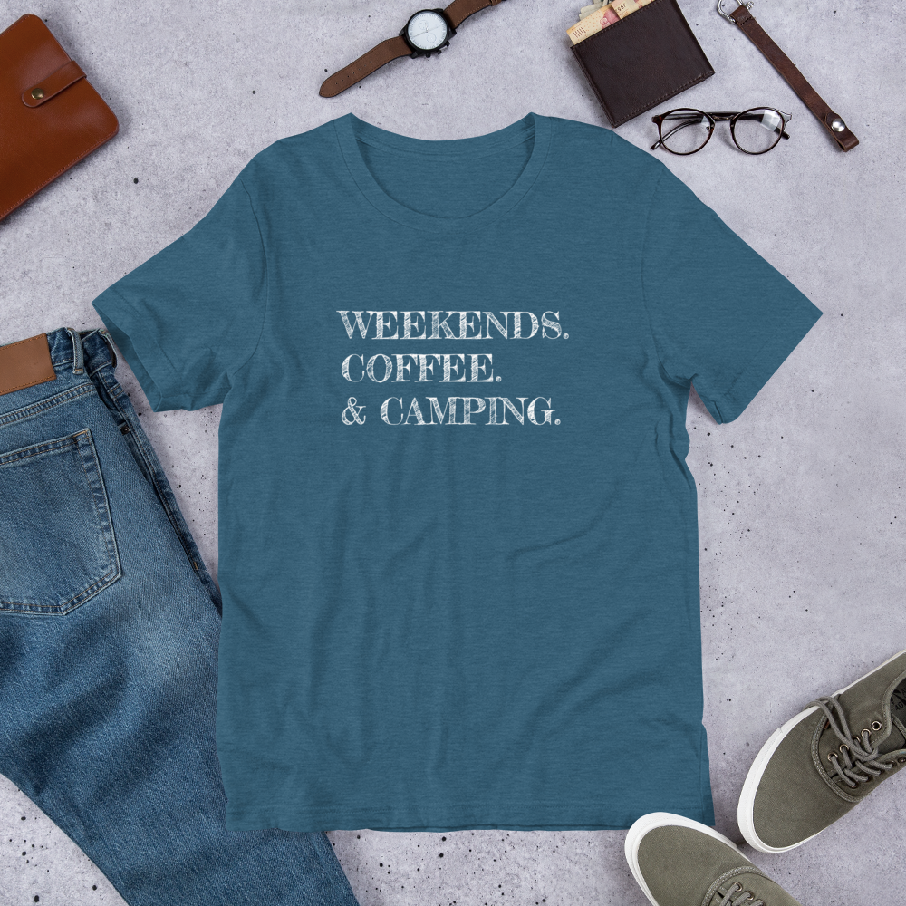 Weekends Coffee & Camping T-Shirt