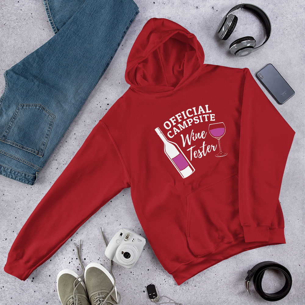Official Campsite Wine Tester Hooded Sweatshirt