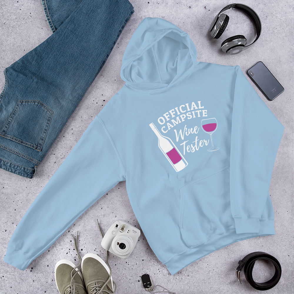 Official Campsite Wine Tester Hooded Sweatshirt