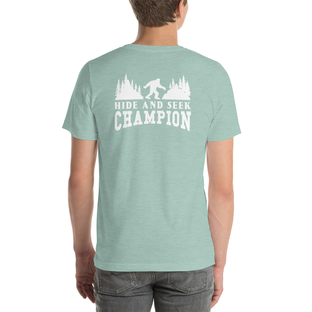 Back of T-Shirt - Hide and Seek Champion