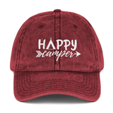 Happy Camper Vintage Cotton Cap