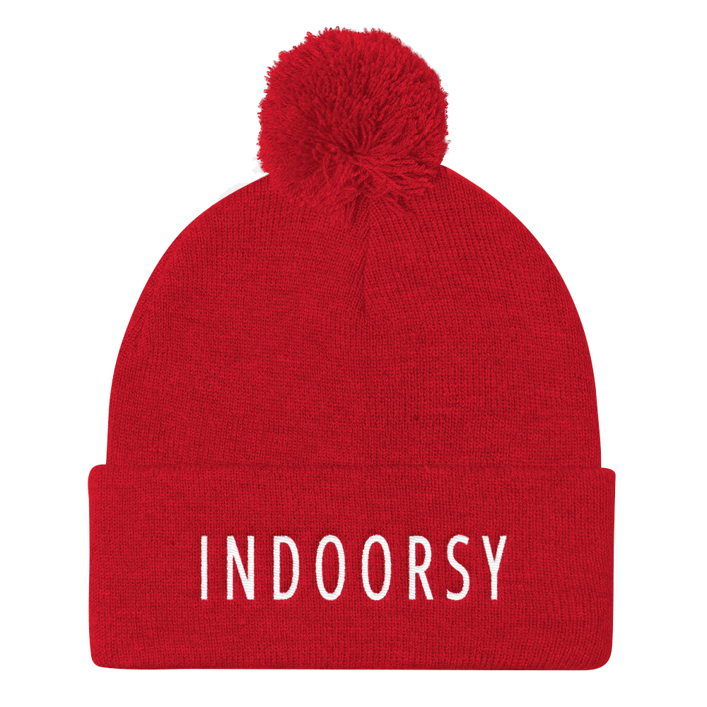 Indoorsy Pom Pom Knit Cap