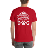 Back of T-Shirt - Happiness is Camping with my Dog