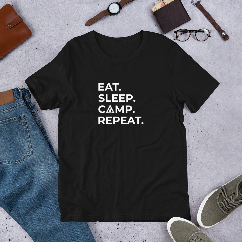 Eat Sleep Camp Repeat T-Shirt