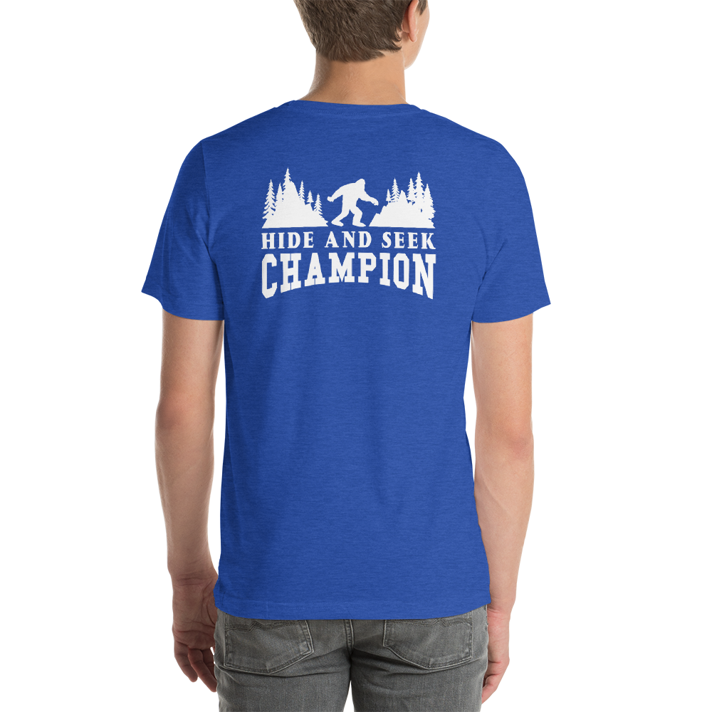 Back of T-Shirt - Hide and Seek Champion