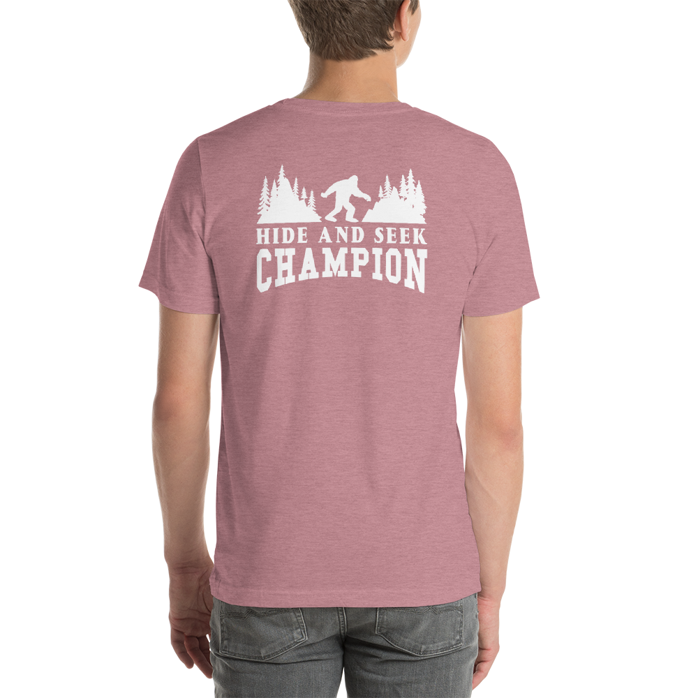 Back of T-Shirt - Hide and Seek Champion