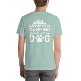 Back of T-Shirt - Happiness is Camping with my Dog
