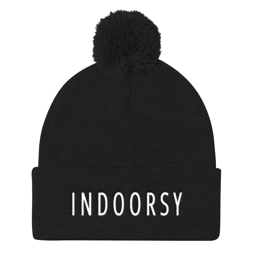 Indoorsy Pom Pom Knit Cap