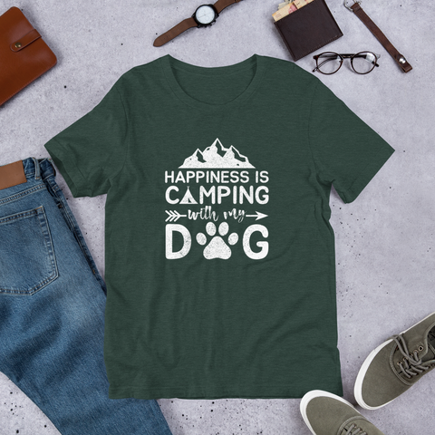Camping With My Dog T-Shirt